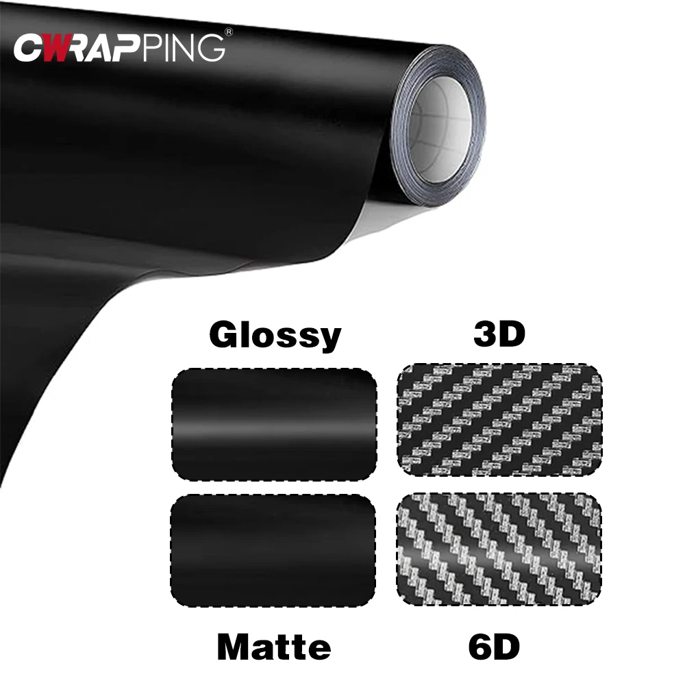 Car Accessories Tape - Koolstofvezel mat glanzend zwart auto vinyl