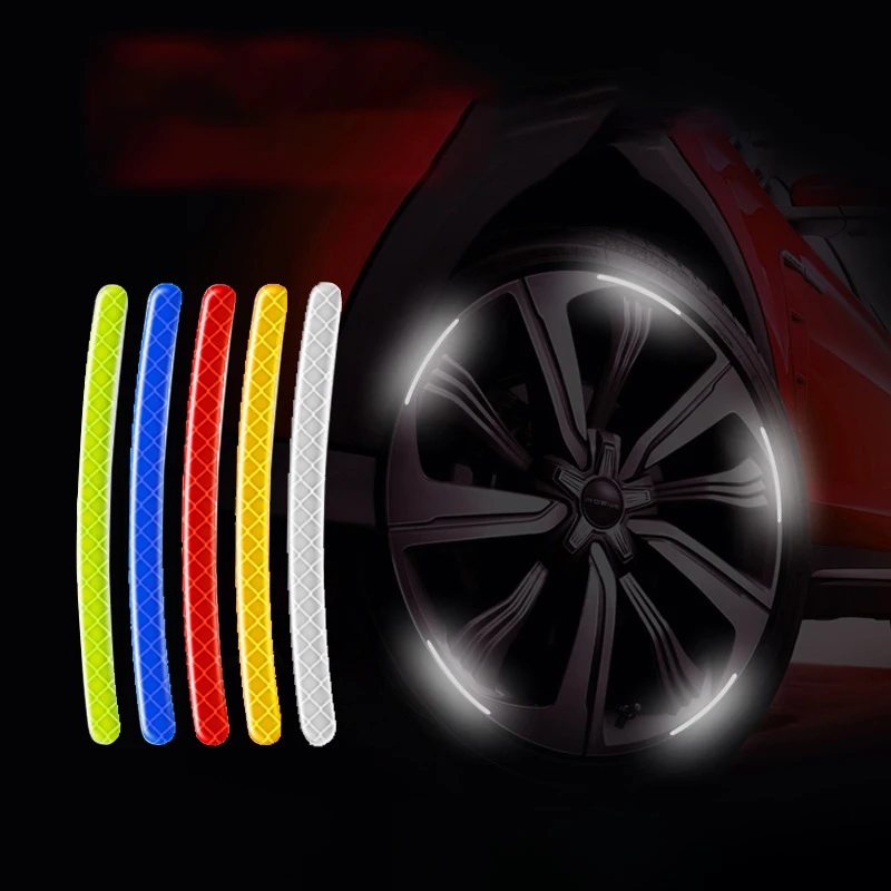 Car Accessories Tape - 20 STKS Auto Wielnaaf Reflecterende Strepen