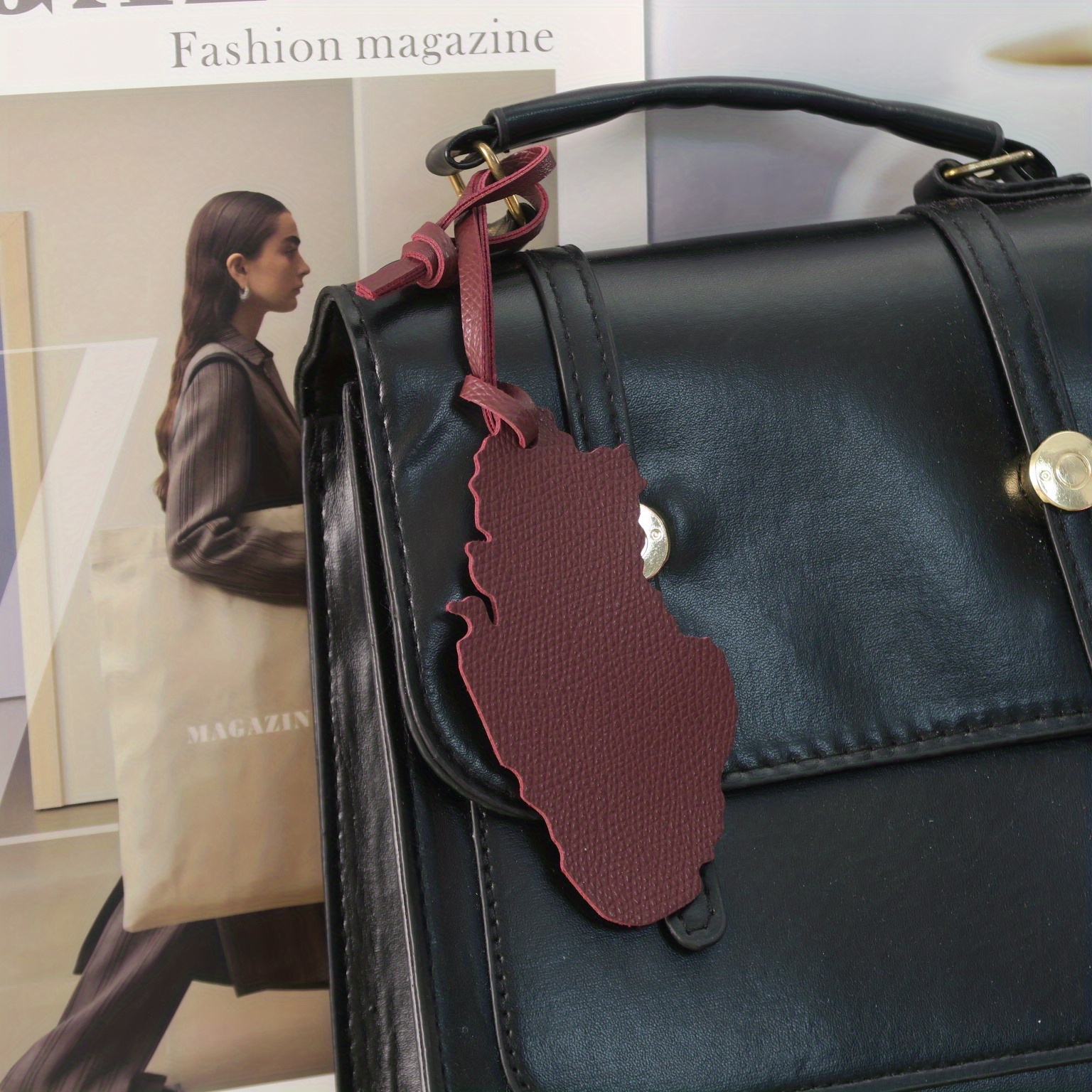 Qatar Car Accessories - Qatar kaart PU lederen charme -