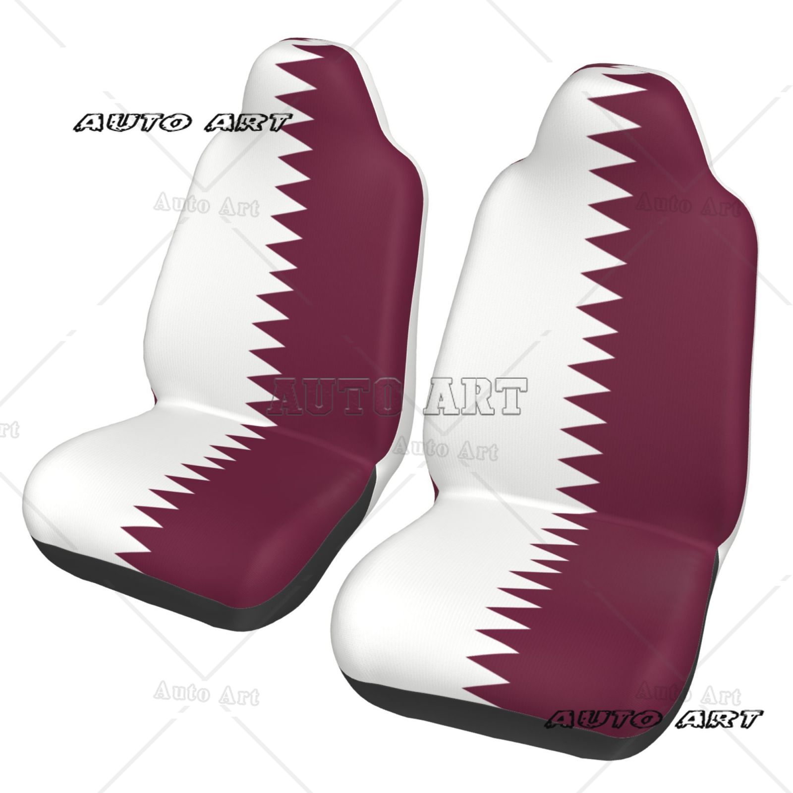 Qatar Car Accessories - Qatar vlag bedrukte autostoelhoes met patriottisch