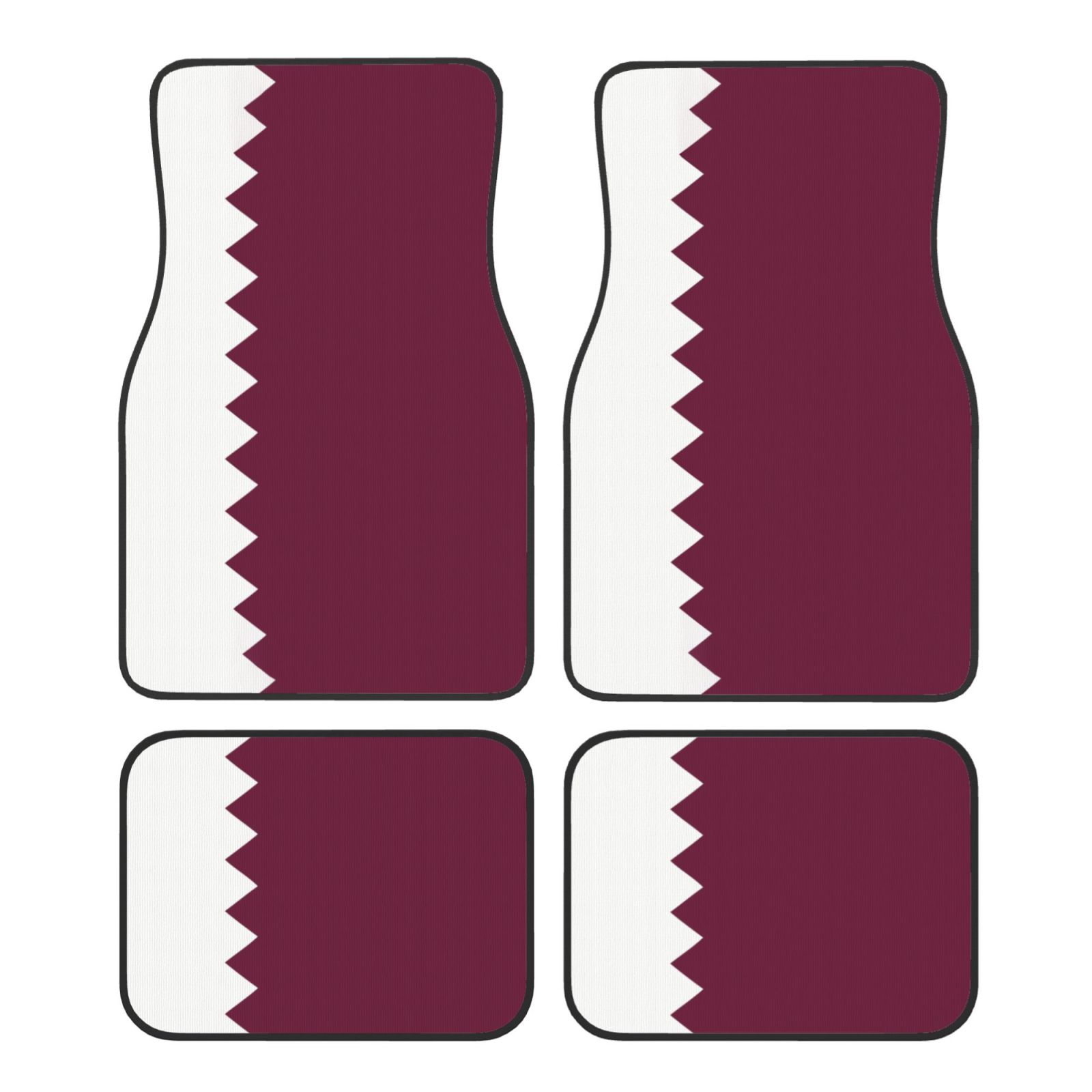 Qatar Car Accessories - Vlag van Qatar Patroon Autovloermatten van