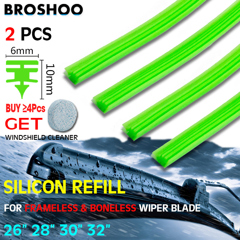 Car Accessories Tape - 2 Stuks Auto Wisserbladen Silicagel Silicon