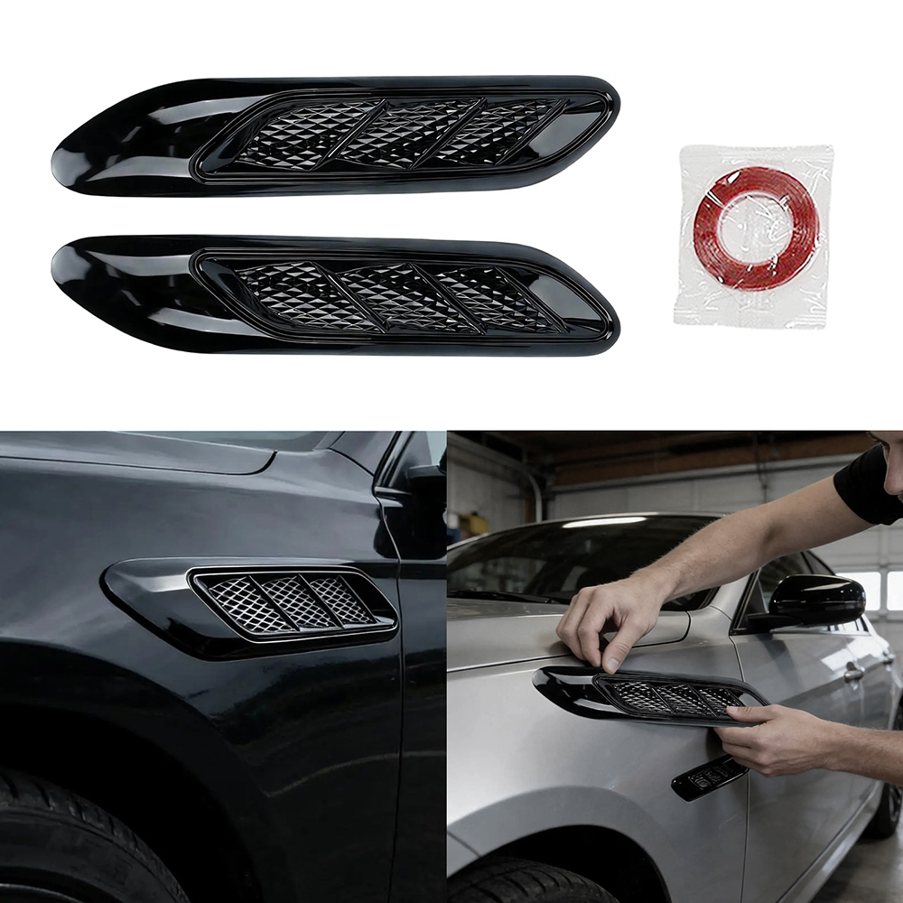 Car Accessories Tape - 2 stuks auto luchtinlaat voor borstzijde