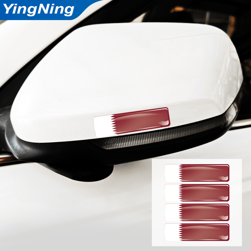 4PCS Qatar Vlag Sticker Vinyl  - Qatar Car Accessories recensie en prijs