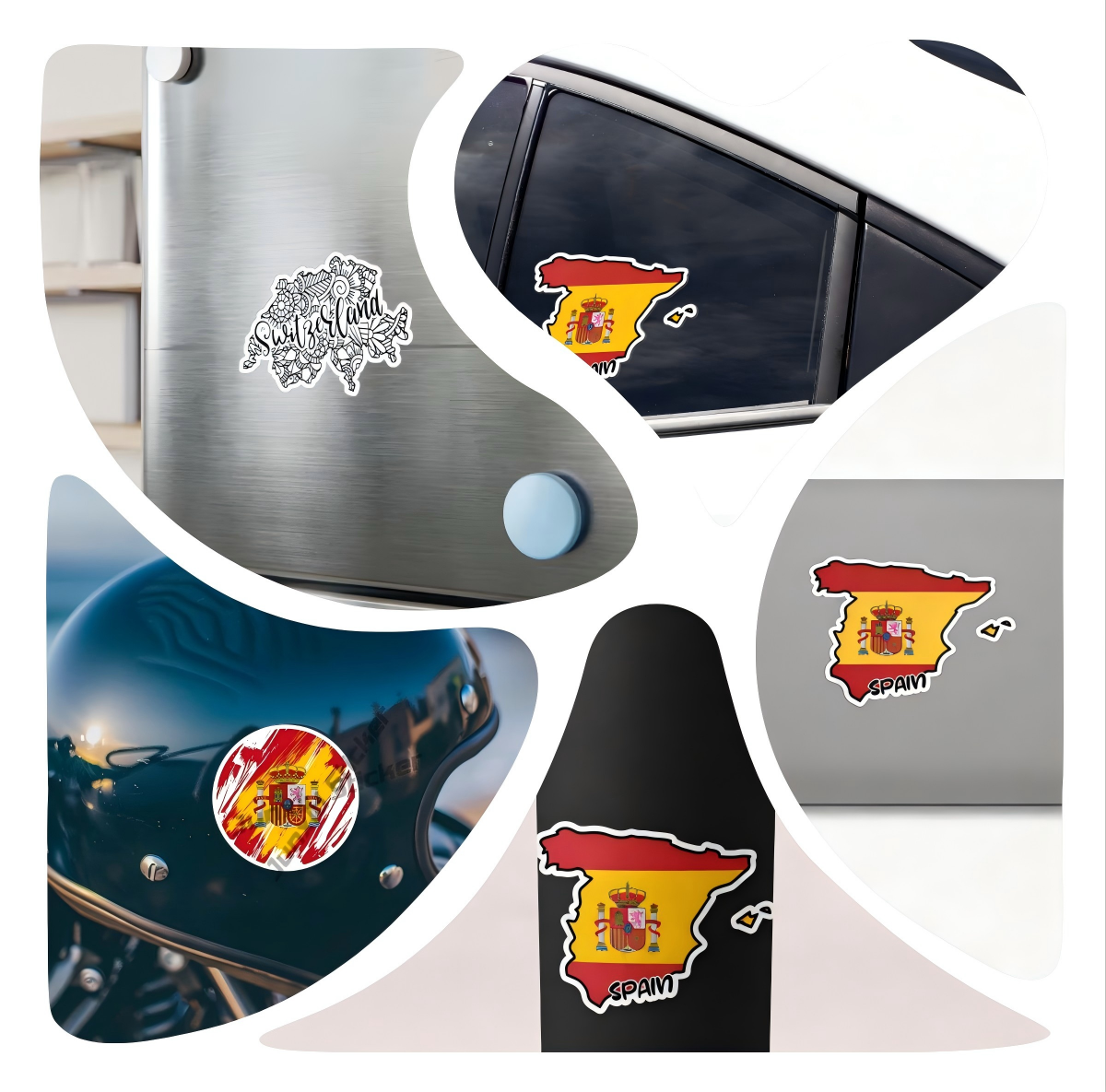 Qatar Seal Sticker Ronde Vlag  - Qatar Car Accessories recensie en prijs